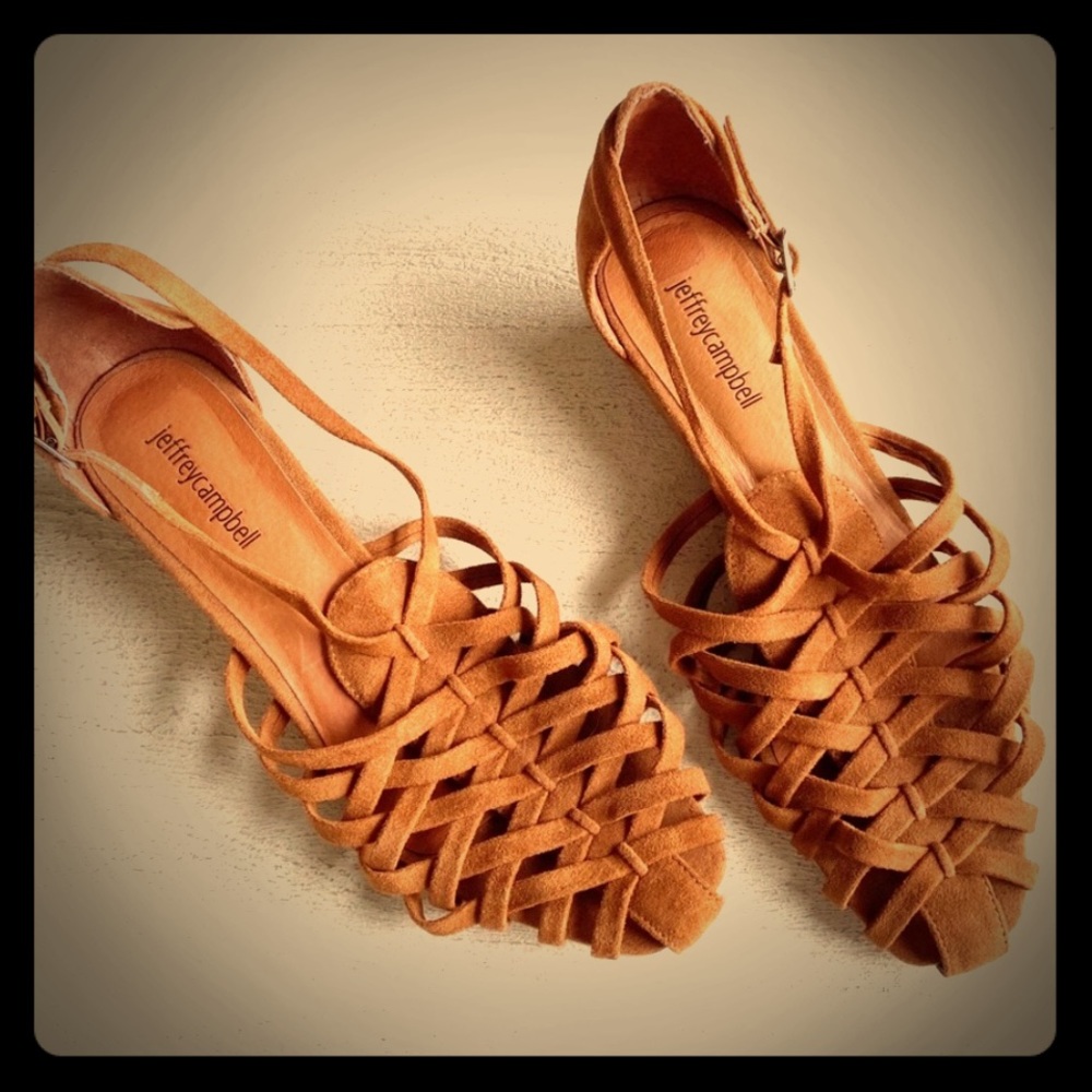 ISO JEFFREY CAMPBELL KITHIRA MICROWEDGE SANDALS 9